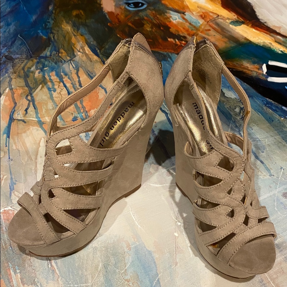 Madden Girl buff suede sandals